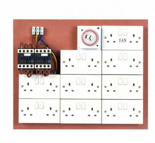 16+2 Way Contactor Board with 24 hour timer